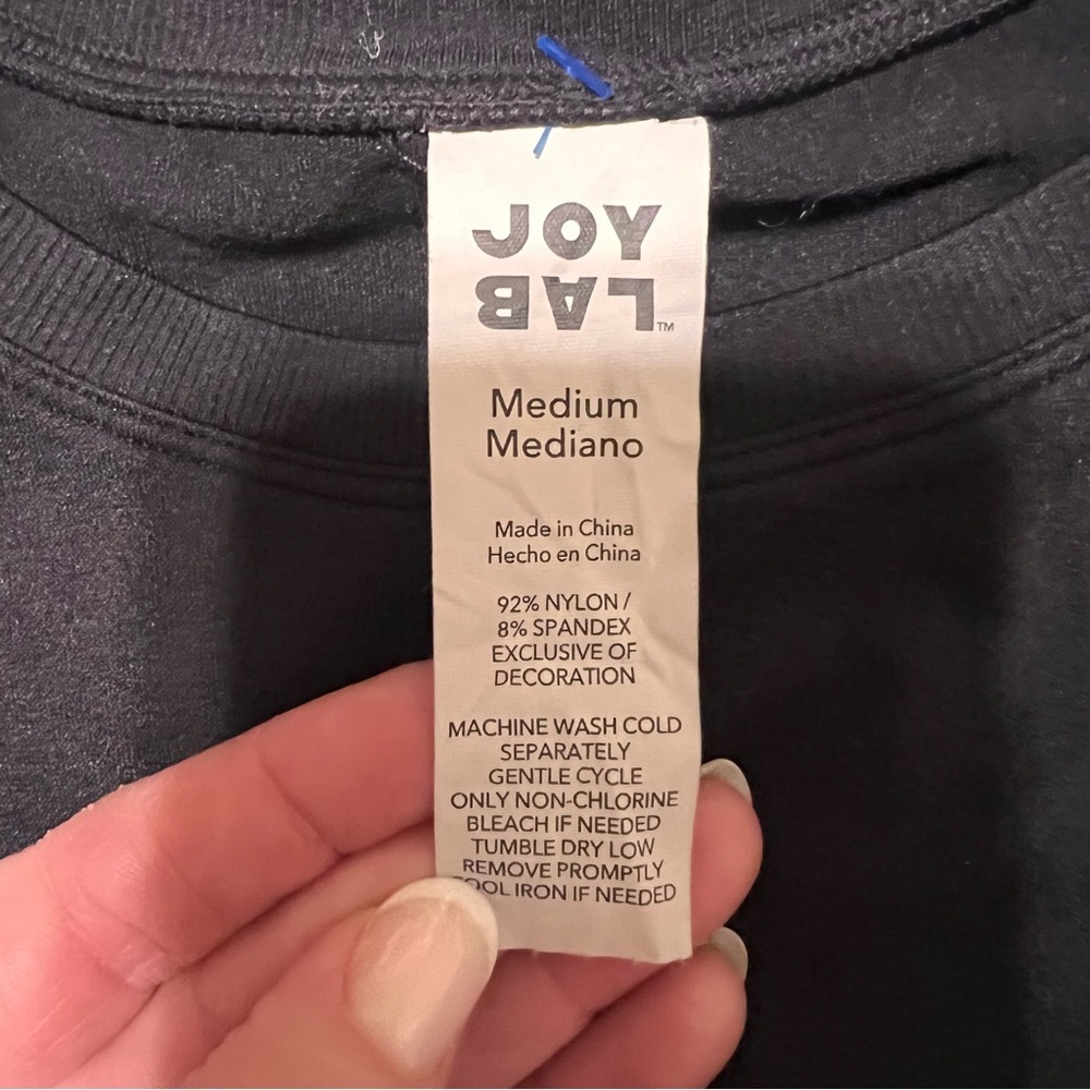 JoyLab Athletic Black Racerback Tee - Picture 3 of 7